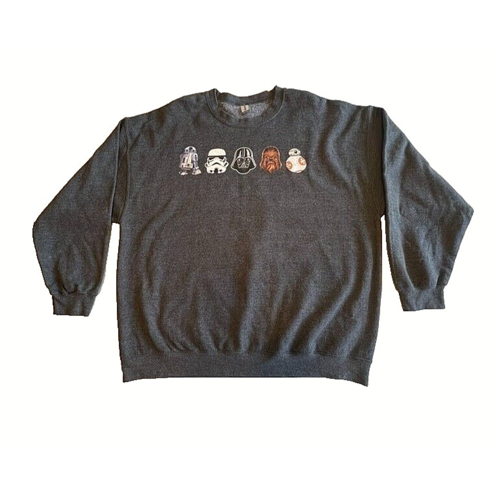 L/XL Woman Disney Star Wars May‎ The Force Gildan Heavy Blend Graphic Sweatshirt